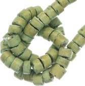 Kokos Kralen (4 - 5 mm) Olive Green (120 Stuks)