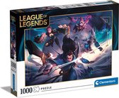 Clementoni - Puzzel 1000 Stukjes League of Legends, Puzzel Voor Volwassenen en Kinderen, 14-99 jaar, 39669