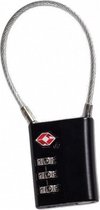 bagageslot TSA cijfercombinatie zwart/zilver 10 cm