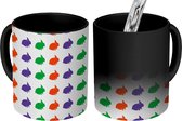 Magische Mok - Foto op Warmte Mokken - Koffiemok - Konijn - Dier - Design - Magic Mok - Beker - 350 ML - Theemok