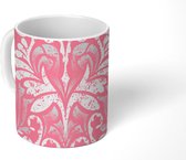 Mok - Koffiemok - Patronen - Abstract - Roze - Mokken - 350 ML - Beker - Koffiemokken - Theemok