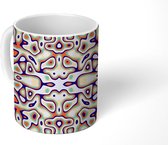 Mok - Koffiemok - Patroon - Abstract - Design - Mokken - 350 ML - Beker - Koffiemokken - Theemok