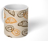 Mok - Koffiemok - Patronen - Eten - Parijs - Mokken - 350 ML - Beker - Koffiemokken - Theemok