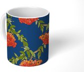 Mok - Koffiemok - Patronen - Druiven - Eten - Mokken - 350 ML - Beker - Koffiemokken - Theemok