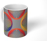 Mok - Koffiemok - Design - Abstract - Spiraal - Regenboog - Mokken - 350 ML - Beker - Koffiemokken - Theemok