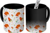Magische Mok - Foto op Warmte Mokken - Koffiemok - Patronen - Noors - Beer - Magic Mok - Beker - 350 ML - Theemok