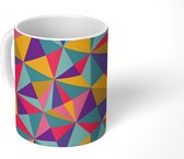Mok - Koffiemok - Patronen - Mozaïek - Abstract - Mokken - 350 ML - Beker - Koffiemokken - Theemok