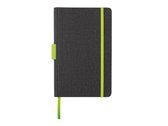 notitieboek met pennenhouder A5 PU/papier groen