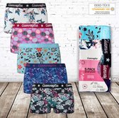 Gianvaglia katoenen dames boxers bloemen GVG-201 5-pak -Gianvaglia-L-Boxershorts
