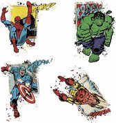 muurstickers Marvel vinyl 4 stuks