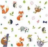 muurstickers Forest Friends vinyl 41 stuks