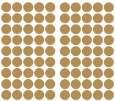 muurstickers Gold Confetti Dots vinyl 90 stuks