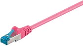 Goobay S/FTP CAT6a 10 Gigabit netwerkkabel / roze - LSZH - 5 meter