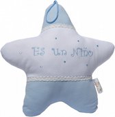 decoratiekussen es un nino 30 cm blauw