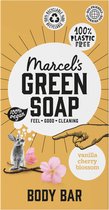 6x Marcel's Green Soap Showerbar Vanilla & Cherry Blossom 150 gr