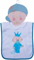 slabbetjes hond katoen blauw 2 stuks