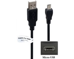 OneOne 2,5m Micro USB kabel Robuuste laadkabel. Oplaadkabel snoer past op Samsung Galaxy tablets Tab 3 10.1, Tab 3 7.0, Tab 3 8.0, Tab 4 7.0, Tab 4 8.0, Tab S2 8.0, Tab S2 9.7, Tab S8.4