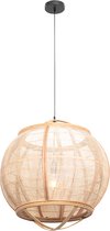 QAZQA pascal - Suspension orientale - 1 lumière - Ø 58 cm - Marron - Salon | Chambre à coucher | Cuisine