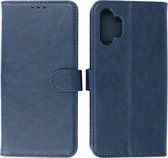 Hoesje Geschikt voor Samsung Galaxy A13 4G - Book Case Telefoonhoesje - Kaarthouder Portemonnee Hoesje - Wallet Cases - Navy