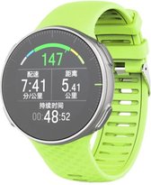 Siliconen Smartwatch bandje - Geschikt voor Polar Vantage V siliconen bandje - lichtgroen - Strap-it Horlogeband / Polsband / Armband