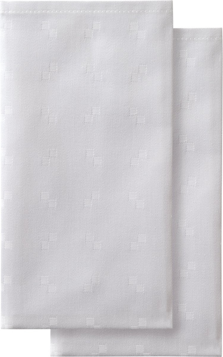 DDDDD servet 50 x 50 cm quadrat white (set van 4 stuks)