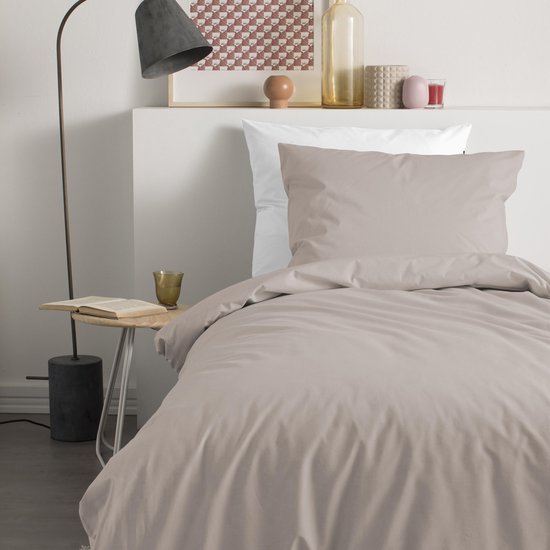 Cinderella Morning 2-persoons dekbedovertrekset 200x200cm flanel taupe + 2 kussenslopen 60x70 van Cinderella — afbeelding 4