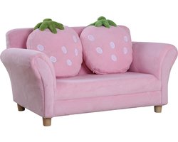 Product: Homcom Kinderen sofa aardbei, Kinder fauteuil bank, van het merk Homcom