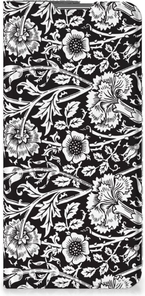 OPPO Find X5 Pro Smart Cover Black Flowers