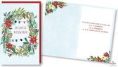 Lannoo Cards • Luxe dubbele Nieuwjaarskaarten • 6 stuks • Goud-foliedruk • Preegdruk/reliëf • Nieuwjaar • (6 x €2.95)