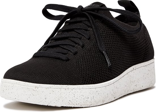 FitFlop Rally E01 Sneaker - Knit ZWART - Maat 42