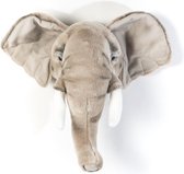 Wild & Soft - Trophy olifant licht George - Dierenkop