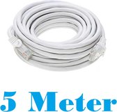 Internetkabel - 5 Meter - Wit - CAT6 Ethernet Kabel - RJ45 UTP Kabel - Netwerk Kabel