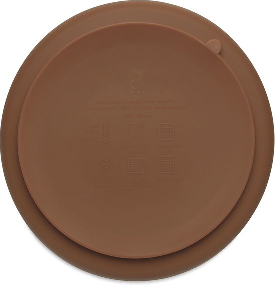 Jollein - Bordje (Caramel) - Siliconen - Baby Bord, Baby Servies - 6-18 maanden van Jollein — afbeelding 5