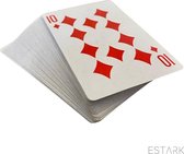 ESTARK® Cartes à jouer à jouer de Luxe 10 PIÈCES - Revêtement en plastique - Cartes de Poker - Jeu de cartes - Cartes de jeu - Carte de jeu - 10 x 56 - Jeu de société - Jouer - Cartes à jouer (10)