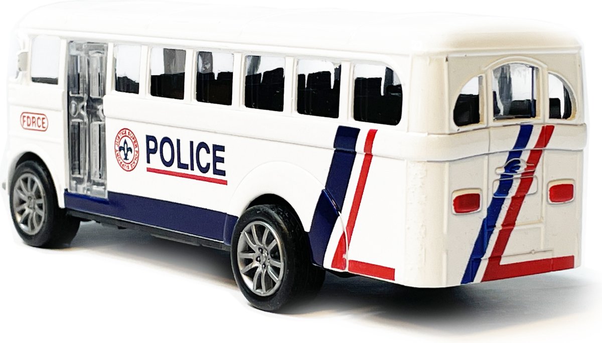 Jouet voiture miniature bus de police moulé