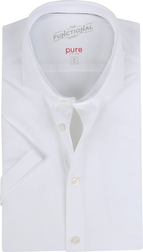 Pure - La chemise fonctionnelle KM Wit - Homme - Taille 41 - Coupe moderne