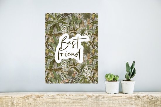 Affiche BFF - Amitié - Citations - Amis - Proverbes - Best ami - 30x40 cm