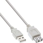 InLine 1m USB 2.0 câble USB Beige