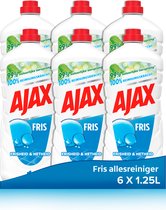 Ajax Allesreiniger Fris 6 x 1.25L - Voordeelverpakking