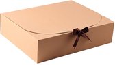 Geschenkdoos Verpakking 5 Stuks - Cadeaudoos - Verpakkingen - Cadeau Verpakking - Voor Bruiloft & Verjaardag & Valentijnsdag - Bruin