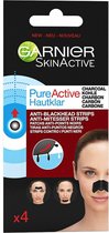 3x Garnier SkinActive Pure Active Charcoal Neusstrips 4 stuks