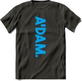 A'Dam Amsterdam T-Shirt | Souvenirs Holland Kleding | Dames / Heren / Unisex Koningsdag shirt | Grappig Nederland Fiets Land Cadeau | - Donker Grijs - XL