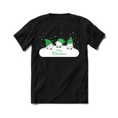 Kerstkabouter Buddy Kerst T-shirt | Groen | Jongens / Meisjes | Grappige Foute kersttrui Shirt Cadeau | Kindershirt | Leuke Elf, Rendier, Kerstboom en Kerstballen Ontwerpen. Maat 9