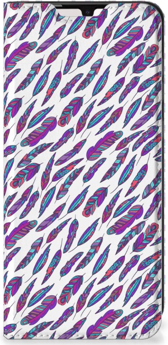 Samsung Galaxy A33 5G Hoesje met Magneet Feathers Color