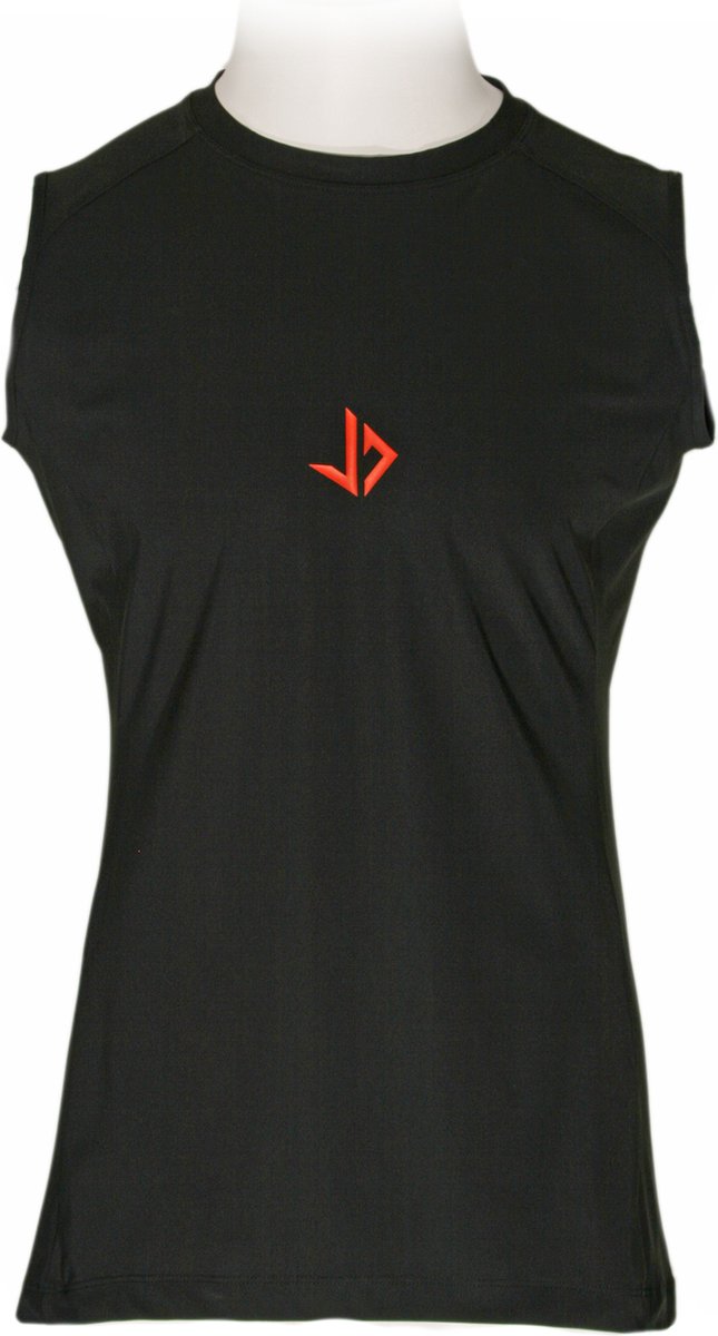 JUSS7 Sportswear - Tanktop Sport Shirt Extra Lang - Black - XL