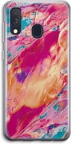 Case Company® - Samsung Galaxy A40 hoesje - Pastel Echoes - Soft Cover Telefoonhoesje - Bescherming aan alle Kanten en Schermrand