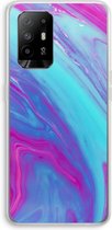 Case Company® - Oppo A94 5G hoesje - Zweverige regenboog - Soft Cover Telefoonhoesje - Bescherming aan alle Kanten en Schermrand