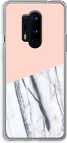 Case Company® - OnePlus 8 Pro hoesje - A touch of peach - Soft Cover Telefoonhoesje - Bescherming aan alle Kanten en Schermrand