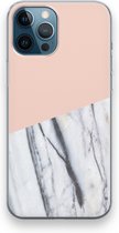 Case Company® - iPhone 12 Pro hoesje - A touch of peach - Soft Cover Telefoonhoesje - Bescherming aan alle Kanten en Schermrand