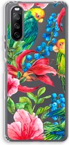 Case Company® - Sony Xperia 10 III hoesje - Papegaaien - Soft Cover Telefoonhoesje - Bescherming aan alle Kanten en Schermrand